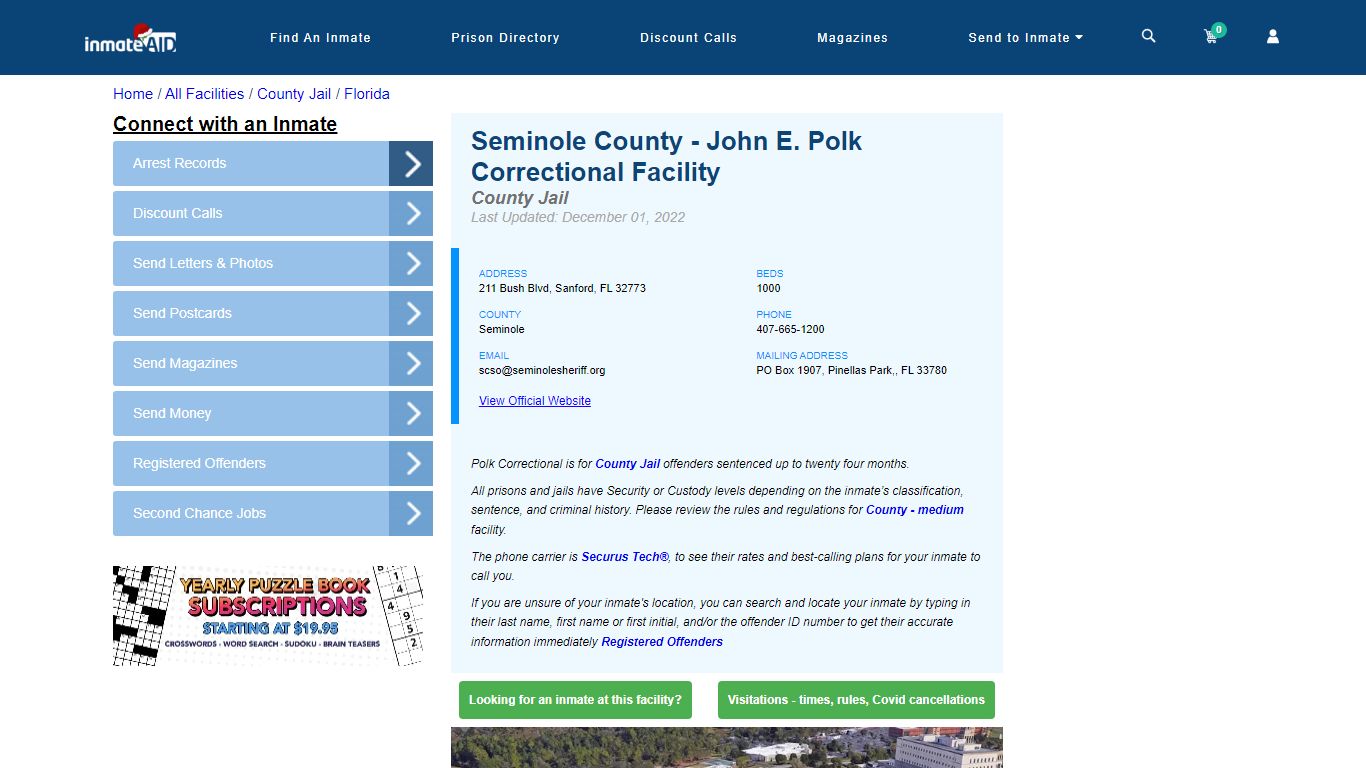 Seminole County - John E. Polk Correctional Facility